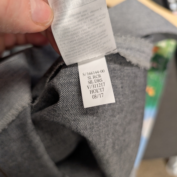 Banana Republic Bi Stretch Racer Neck Grey Sheath Mini Dress Size 10 Business - Picture 10 of 10